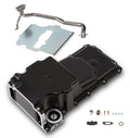Holley GM LS Swap Oil Pan - Black - Additional Front Clearance - 302-2BK