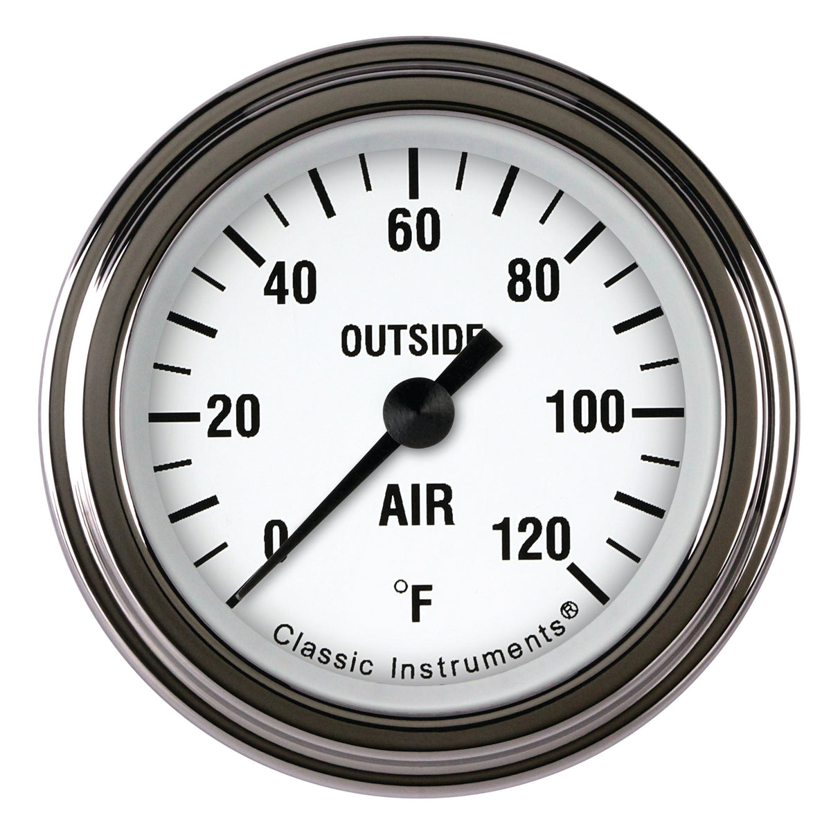 Classic Instruments White Hot 2-1/8" External Air Tempature Gauge - WH199SLF
