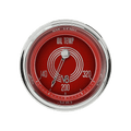 Classic Instruments V8 Red Steelie 2-1/8" Oil Temperature Gauge - V8RS28SHC