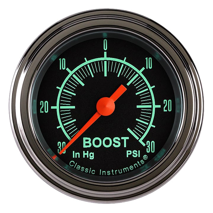 Classic Instruments G/Stock 2-1/8" Boost/Vac Gauge - GS141SLF