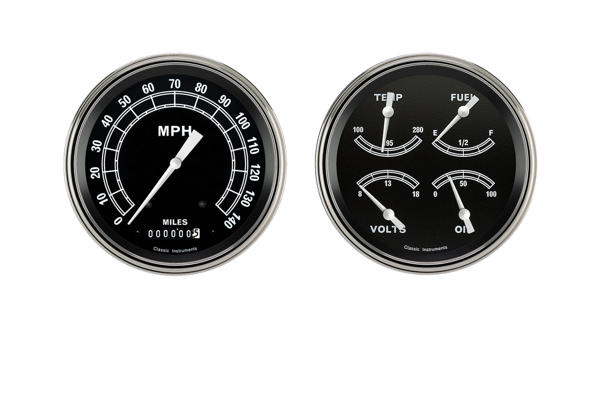 Classic Instruments Traditional 5" Speedo & 5" Quad-GM - TR52SLC
