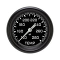 Classic Instruments AutoCross Gray 2-5/8" Full Sweep Water Temp Gauge - AX326GBPF-06