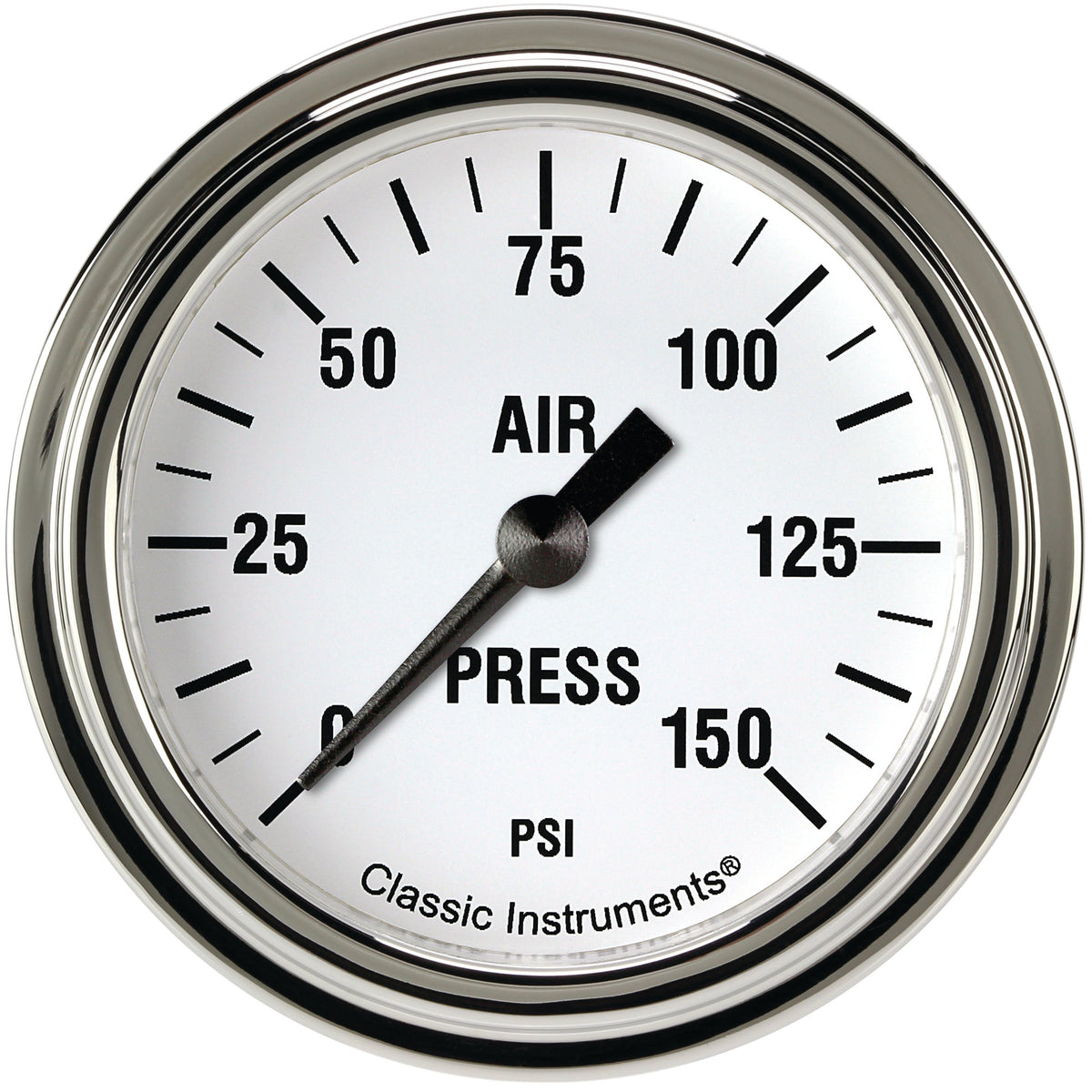 Classic Instruments White Hot 2-5/8" Air Pressure Gauge - WH318SLF