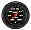 Classic Instruments Velocity Black 2-1/8" Full Sweep Water Temp Gauge - VS126BBLF-04