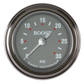 Classic Instruments Silver Gray 2-1/8" Boost Gauge (30 PSI) - SG142SLF