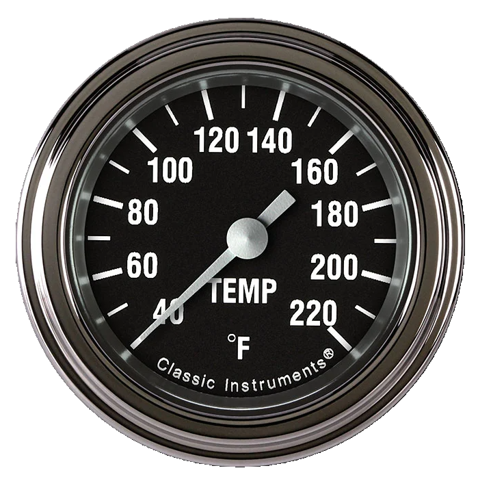 Classic Instruments Hot Rod 2-1/8" Stock Eliminator Tempature Gauge - HR129SLF