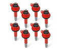 MSD Ignition Coil - Blaster - Ford Shelby GT350/500 5.2L V8 - Red - 8-Pack - 824528