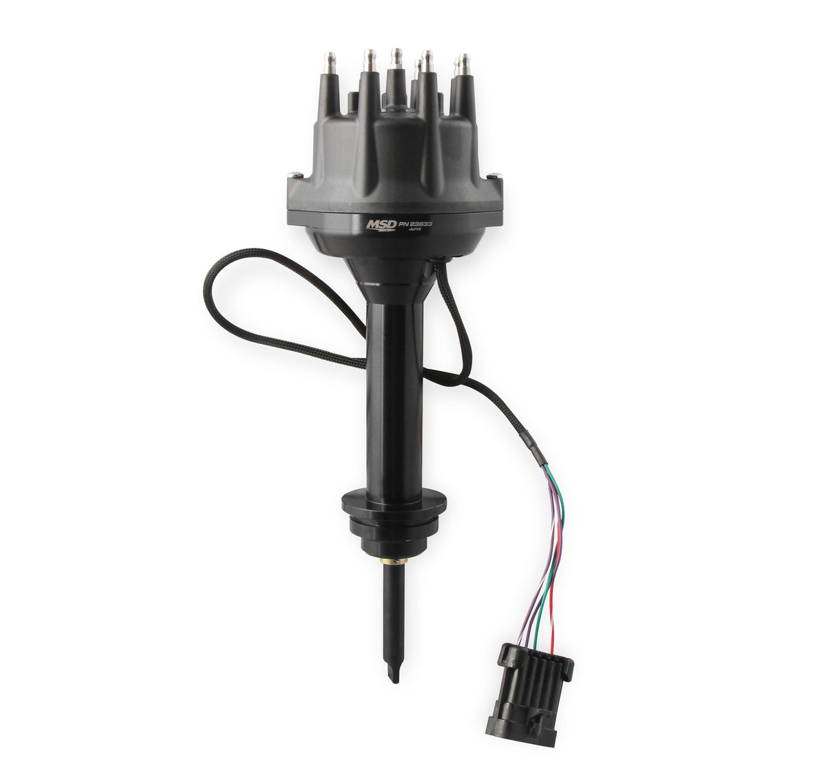 MSD Black,  Chrysler 426, 440 Dual Sync Distributor - 23833