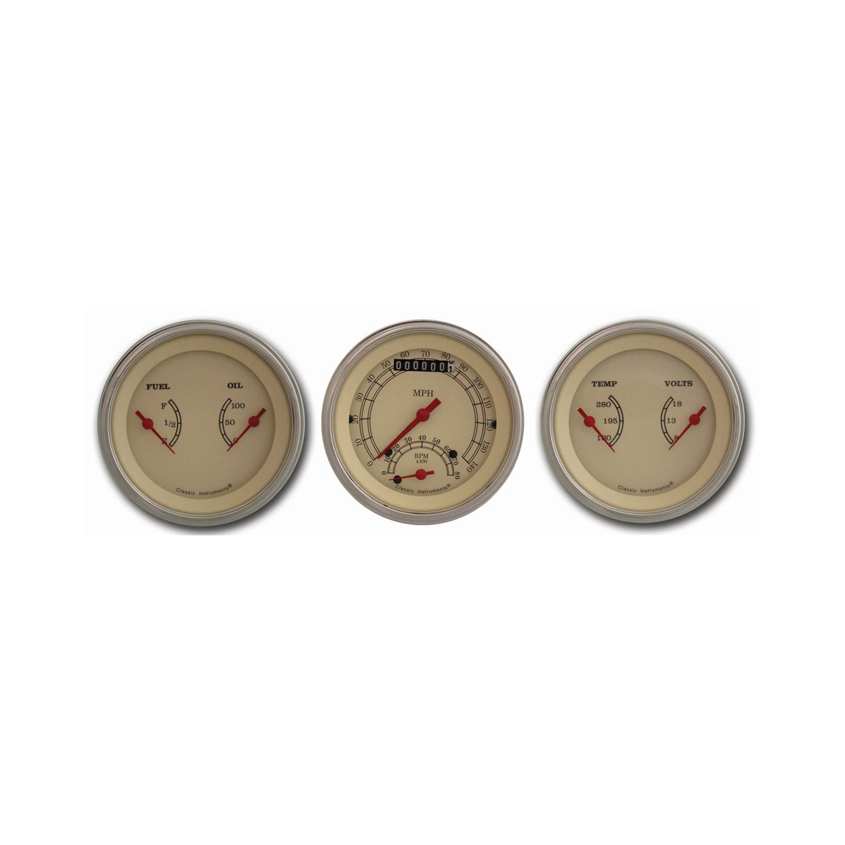 Classic Instruments Vintage 3" Ultimate with Two 3" Gauges GM - VT34SLC