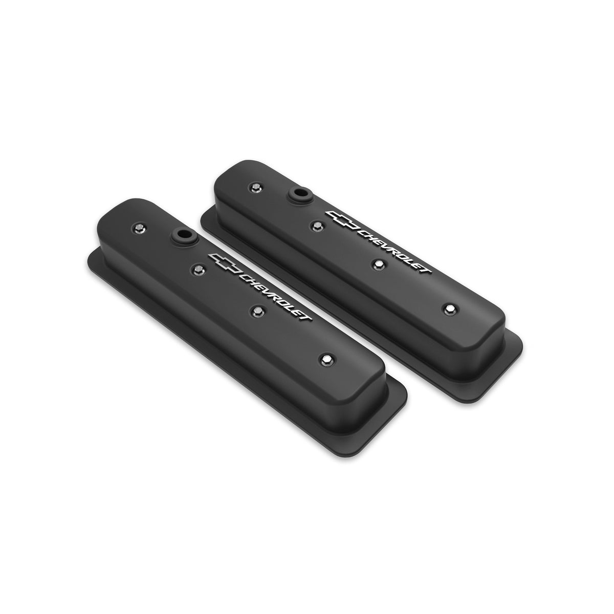 Holley GM Licensed Valve Cover - Muscle Series - SBC - Center Bolt
- Satin Black Machined - 241-292