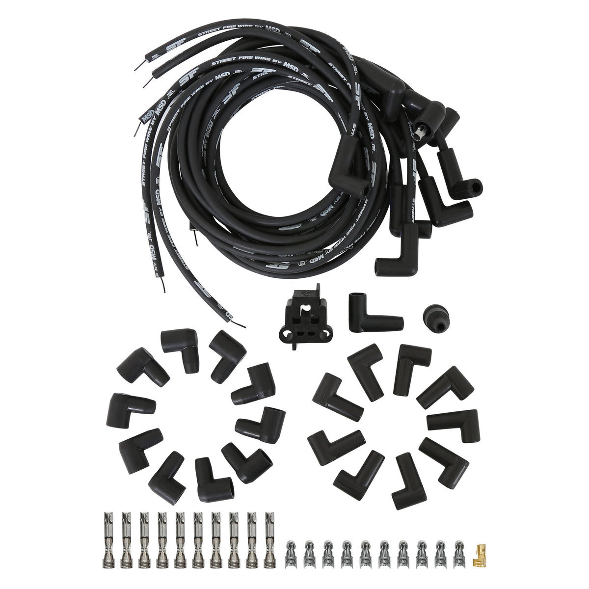 MSD Street-Fire Wire Set 8 Cyl 90°, Sock/ HEI, Universal - 5553