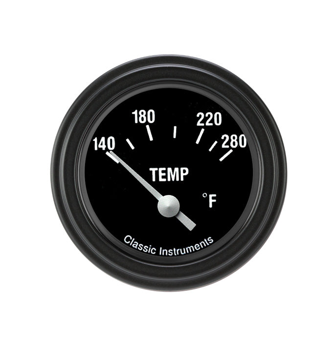 Classic Instruments Hot Rod 2-1/8" Water Temperature Gauge - HR26BLF