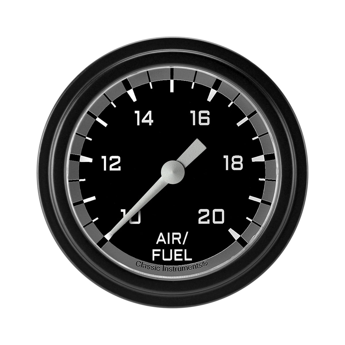 Classic Instruments Autocross Gray 2-5/8" Air Fuel Ratio Gauge - AX394GBLF