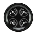 Classic Instruments AutoCross Gray 3-3/8" Quad Gauge - AX77GBLF