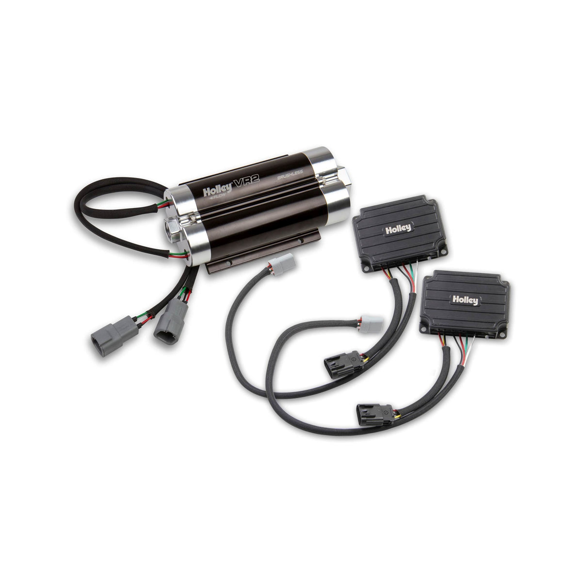 Holley VR2 Brushless Fuel Pump w/Controller-Dual 10AN Inlet - 12-3000-2