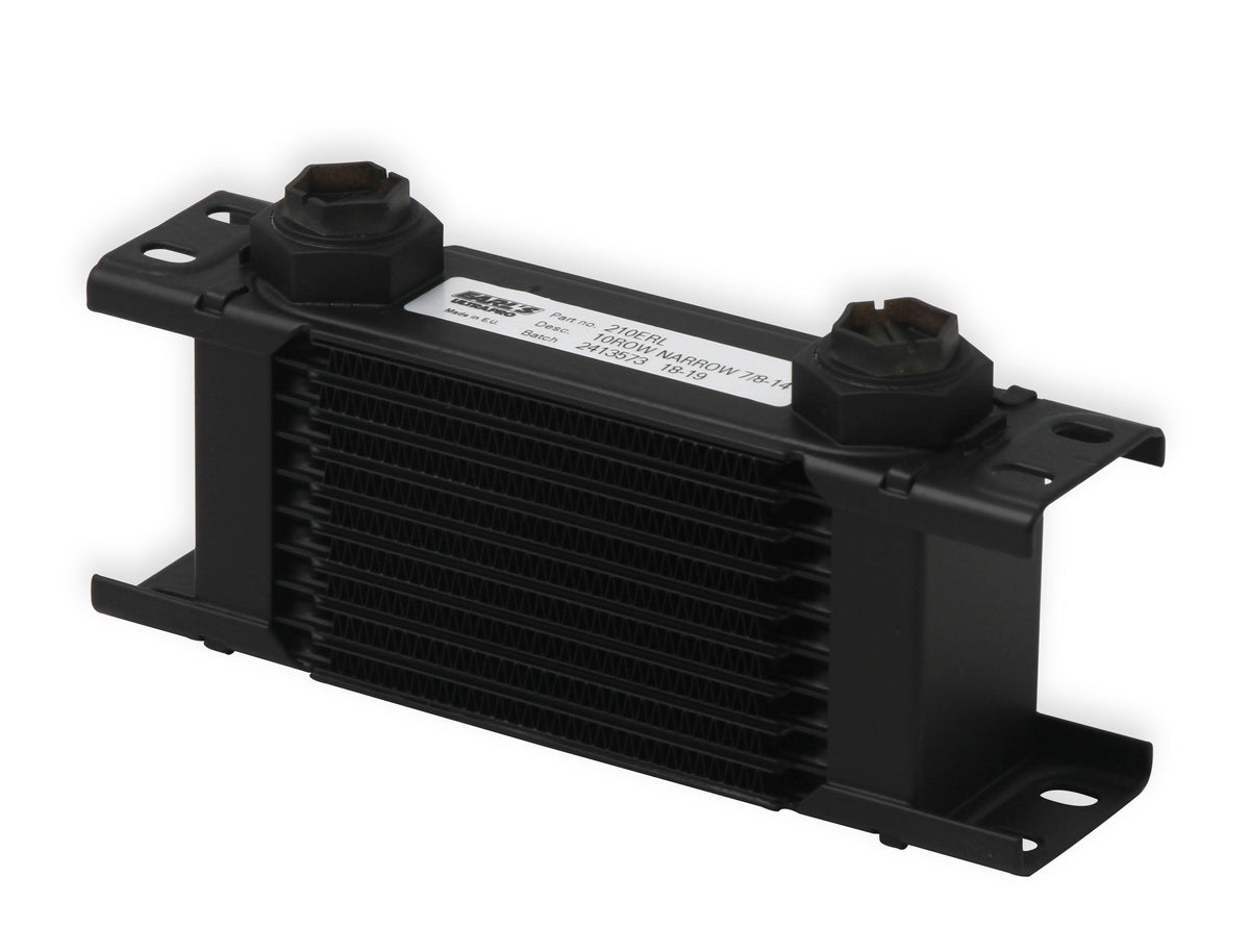 Earl’s UltraPro Oil Cooler - Black - 10 Rows - Narrow Cooler - 210ERL