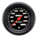Classic Instruments Velocity Black 2-1/8" Stock Eliminator Temp Gauge - VS129BBPF