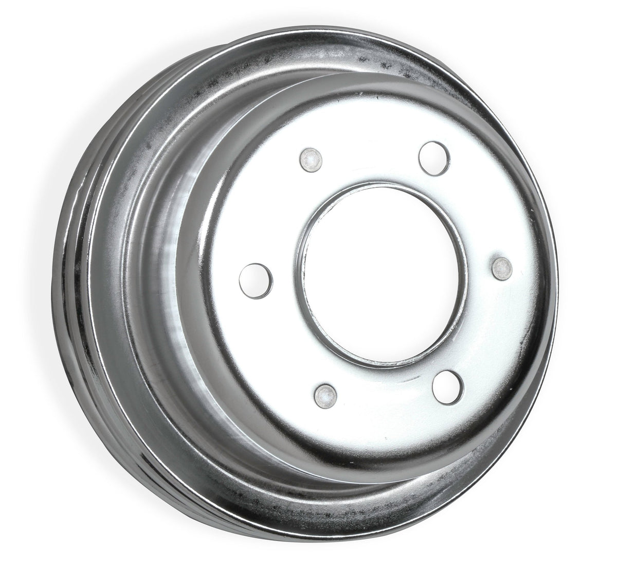 Mr. Gasket Chrome Crankshaft Pulley - Double Groove - 8830MRG