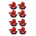 MSD Ignition Coil - GM LS Blaster Series - LS1/LS6 Engines - Red - 8-Pack - 82628