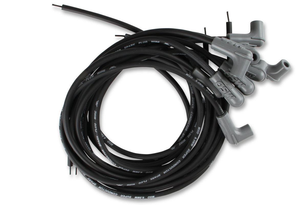 MSD Black Super Conductor Universal 8 Cyl, 90° Plug/90° Plug - 31223