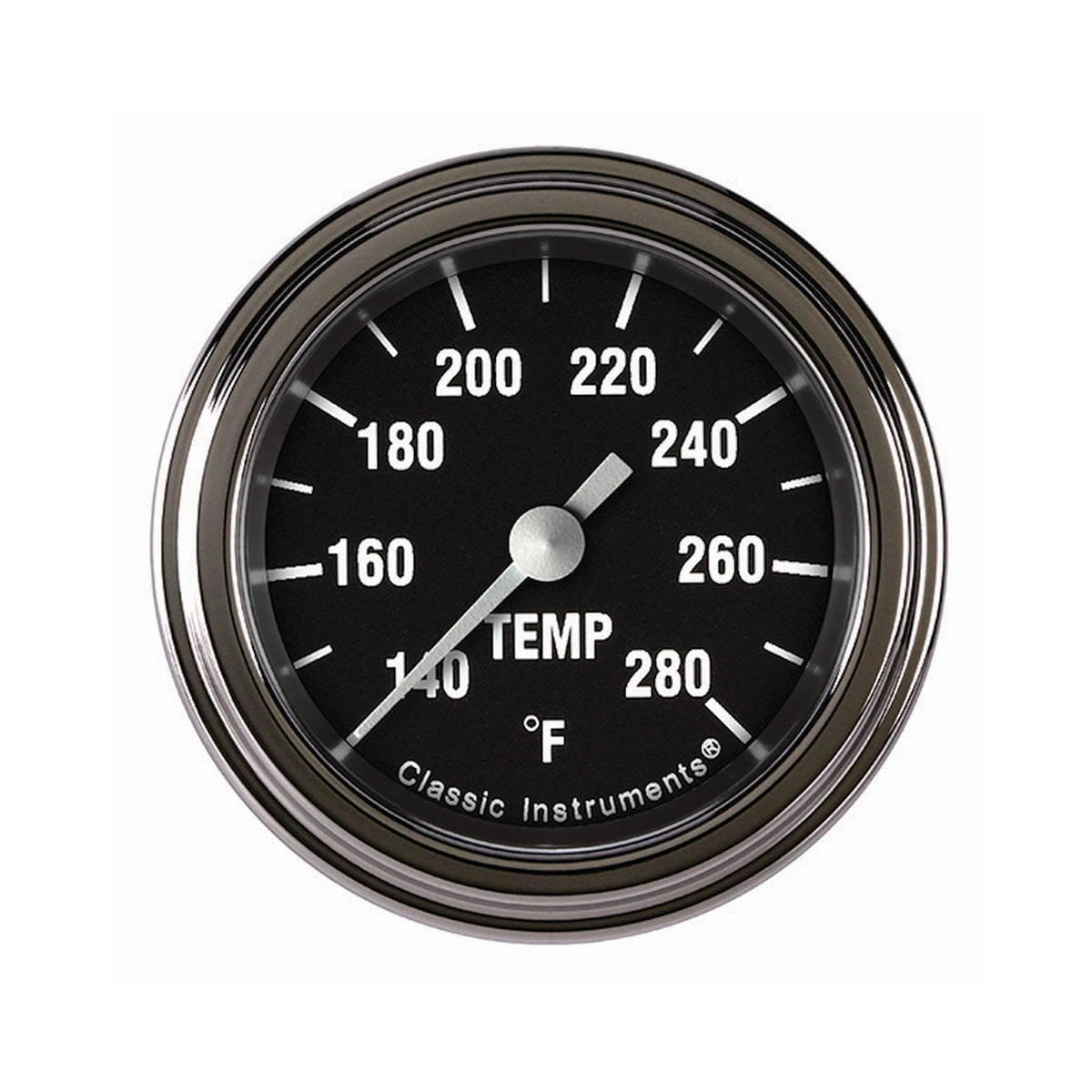 Classic Instruments Hot Rod 2-1/8" Full Sweep Water Temperature Gauge - HR126SLF-06