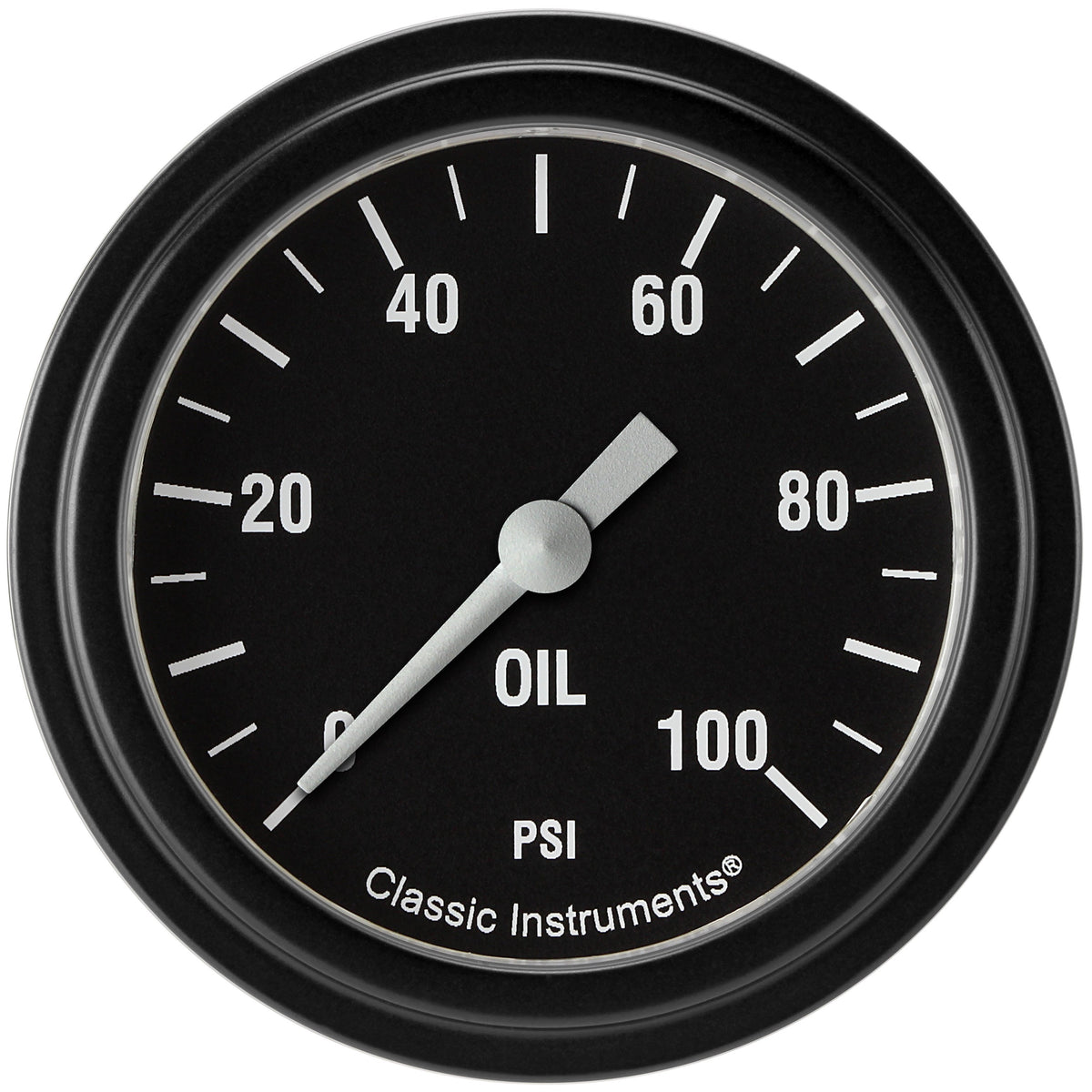 Classic Instruments Hot Rod 2-5/8" Oil Pressure Electric Gauge (100 PSI) - HR381BLF
