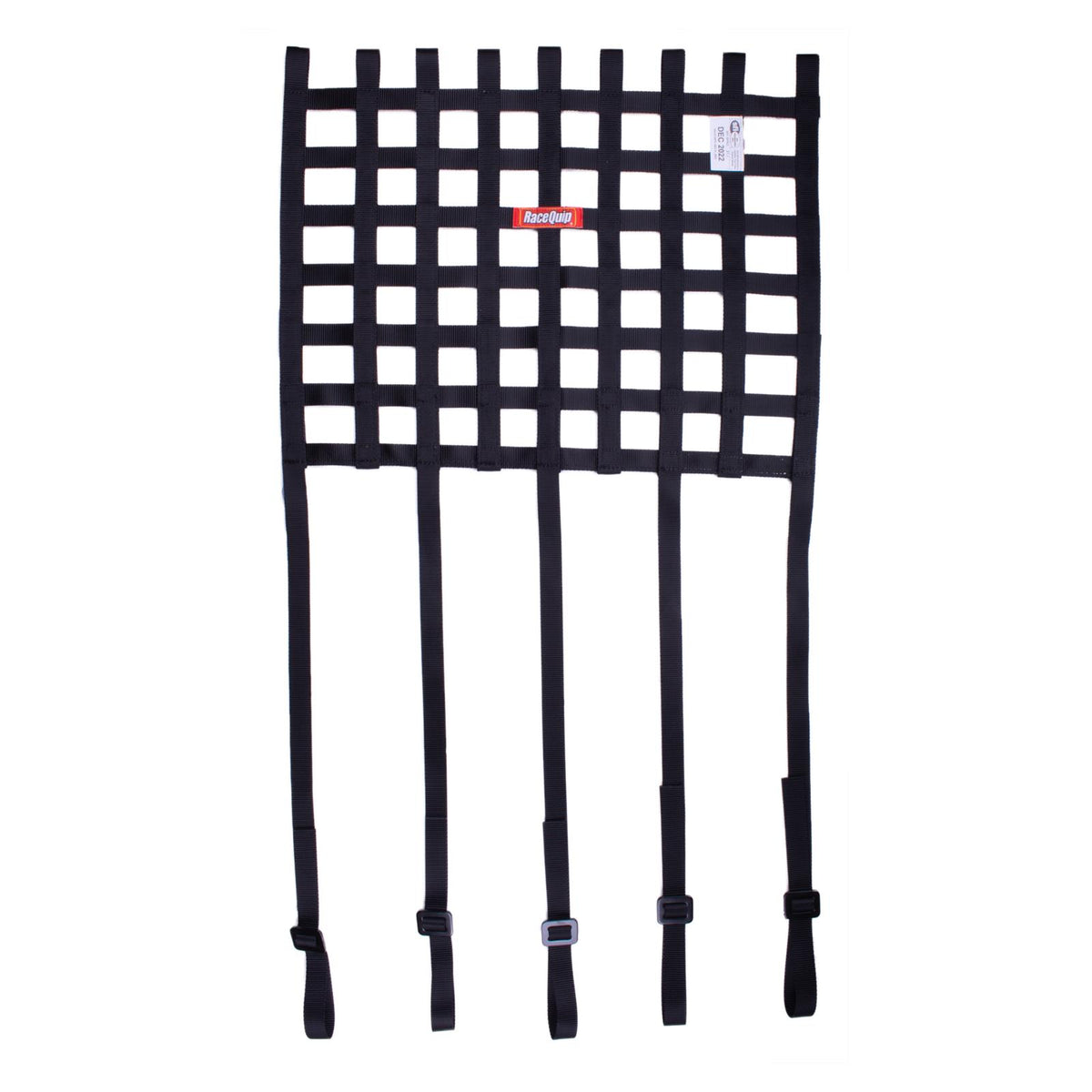 RaceQuip Ribbon Style Race Car Window Net with 1" Mounting Straps - 825003RQP