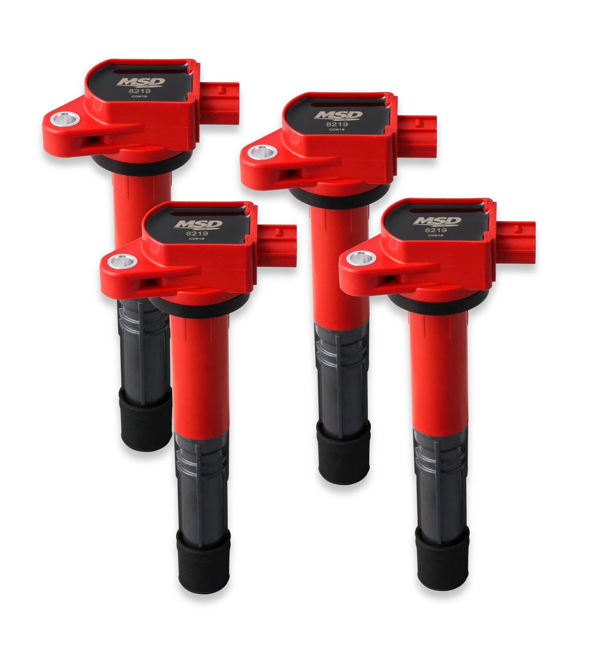 MSD Ignition Coil - Blaster Series - Honda/Acura 2.4L - Red - 4-Pack - 82194