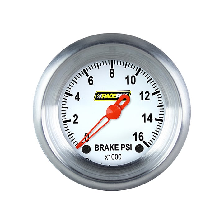 Classic Instruments Racepak 2-1/8" White Brake Pressure Gauge - 250-CI-167WA