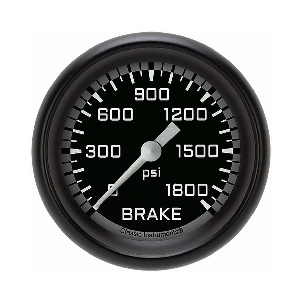 Classic Instruments Autocross Gray 2-5/8" Brake Pressure Gauge - AX367GBPF