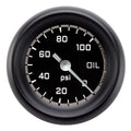 Classic Instruments Autocross Gray 2-1/8"  Oil Pressure Electric Gauge (100 PSI) - AX181GBPF