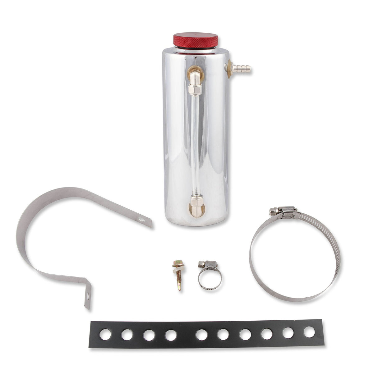 Mr. Gasket Radiator Fluid Reservoir / Recovery Tank - Polished Aluminum - 9135