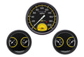 Classic Instruments AutoCross Yellow 5" SpeedTach with Two 3" Gauges - AX61YBLF