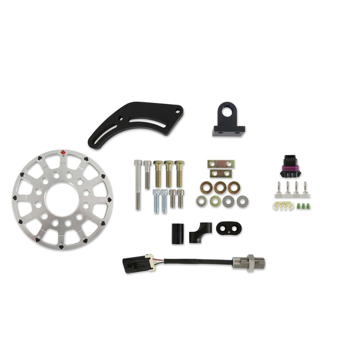 Holley EFI 6.56-Inch 12-1X Crank Trigger Kit, LS, Hall Effect - 556-176