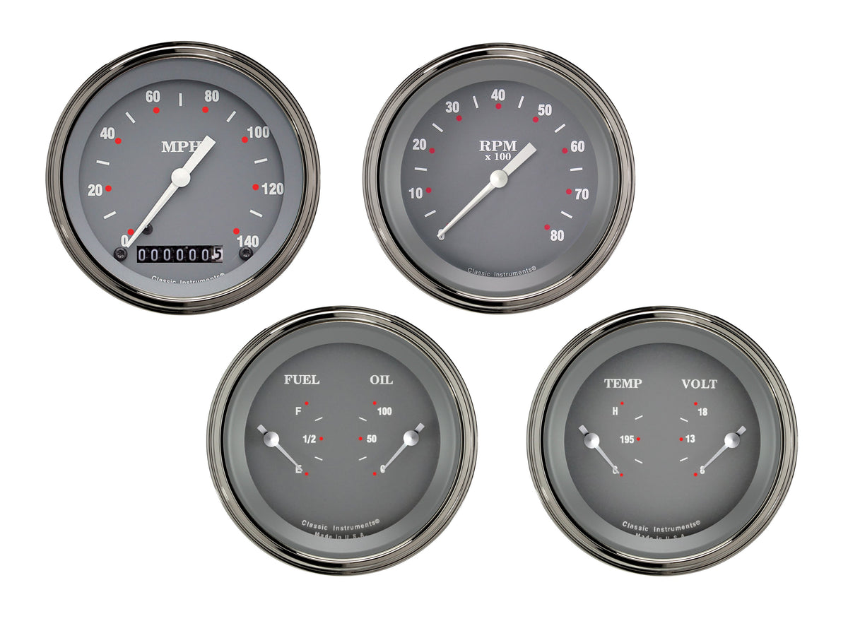 Classic Instruments SG Series 3" Speedo/Tach/2 Duals-GM - SG05SLC