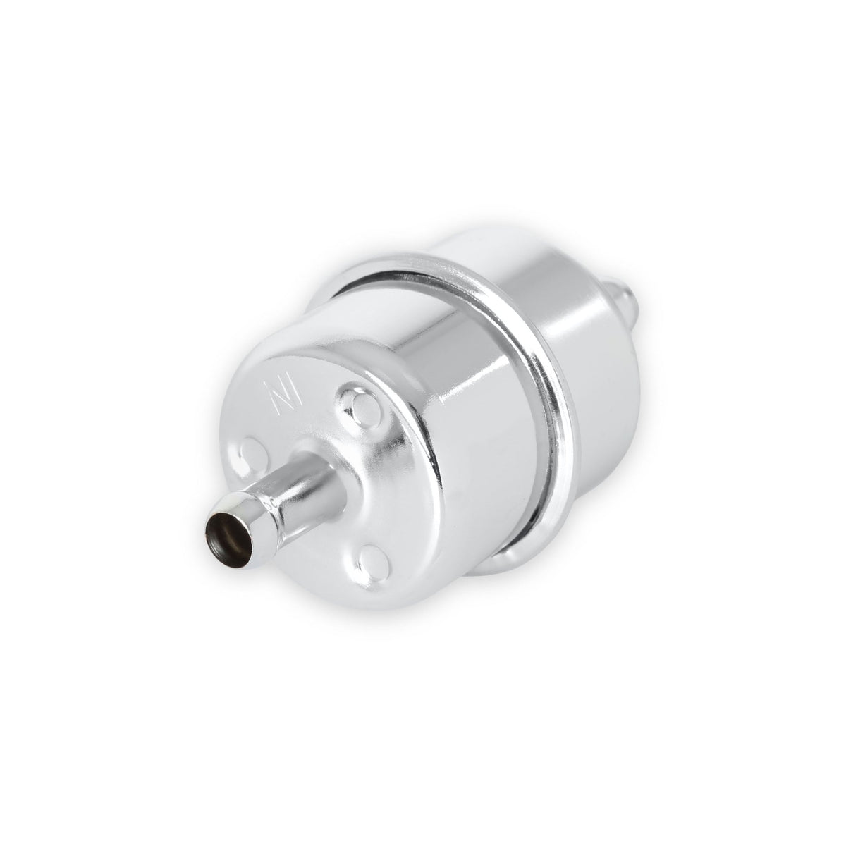 Mr. Gasket Chrome Fuel Filter - Fits 3/8 Inch Hose - 9746