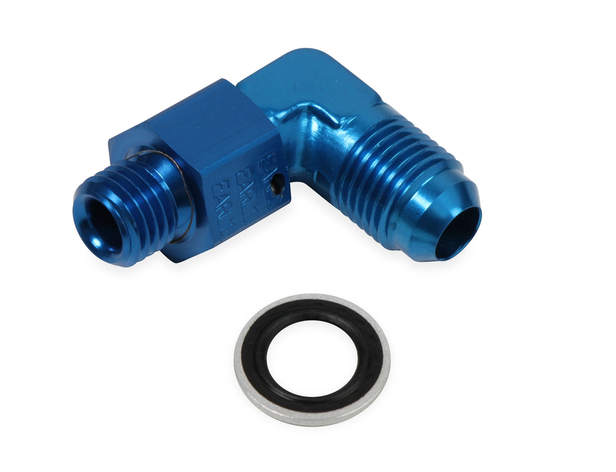 Earl’s 90 Degree -6 AN Male to 12mm x 1.5 Swivel - 949092ERL