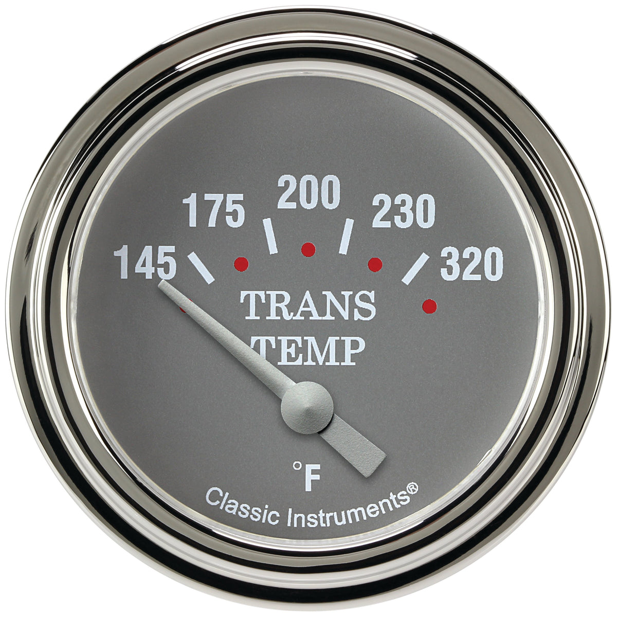 Classic Instruments Silver Gray 2-5/8" Transmission Temperature Gauge - SG227SLF