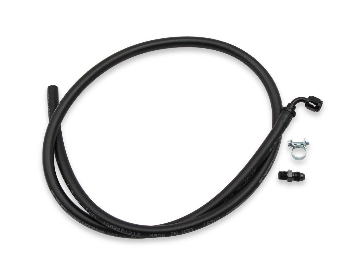 Holley LS Steam Tube Kit w/ Black Push-On Hose - 26-552