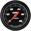 Classic Instruments Velocity Black 2-5/8" Volt Gauge - VS330BBLF