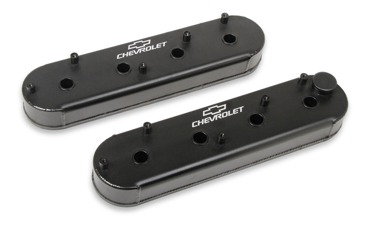 Holley GM Track Series Valve Covers - Small Block Chevrolet Gen III/IV - LS
- Satin Black - 241-294