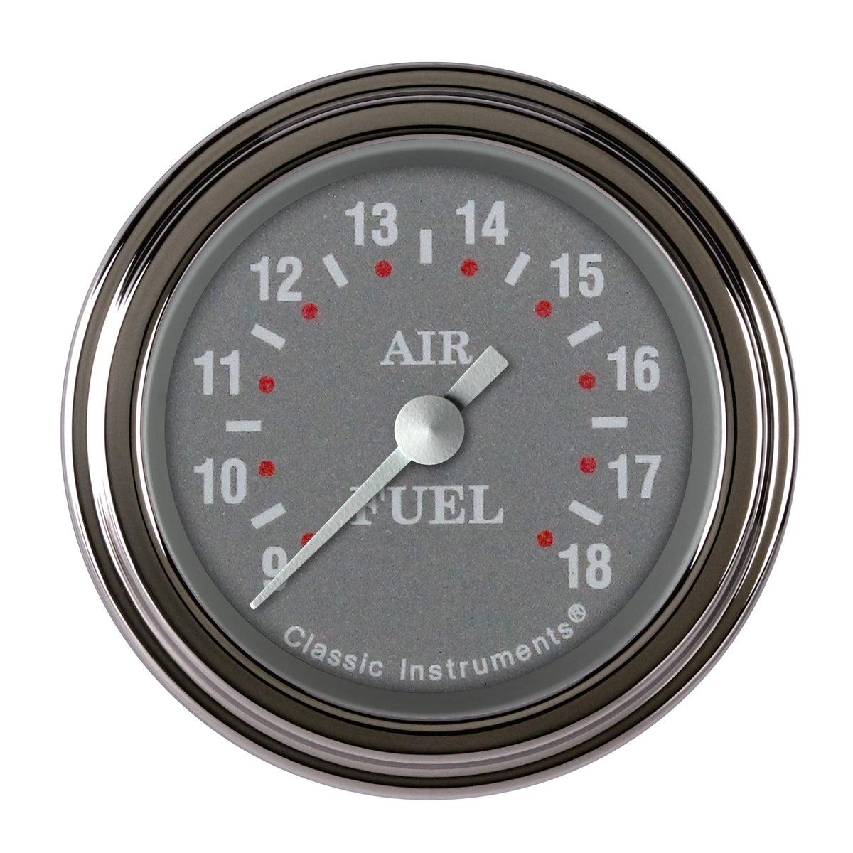 Classic Instruments Silver Gray 2-1/8" Air Fuel Ratio Gauge - SG194SLF