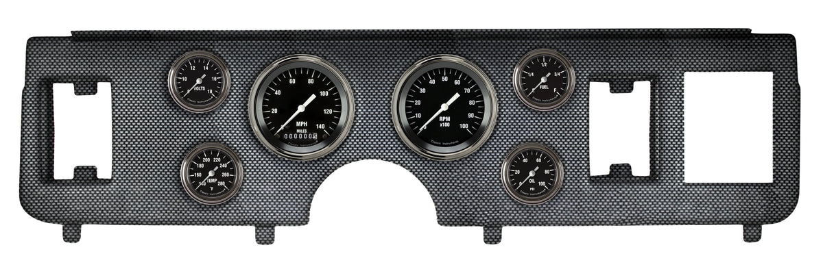 Classic Instruments 1979-86 Mustang Hot Rod Six Gauge Set Ford - CDMU79HR101CF