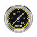 Classic Instruments Autocross Yellow 2-5/8" Boost Gauge (60 PSI) - AX343YAPF