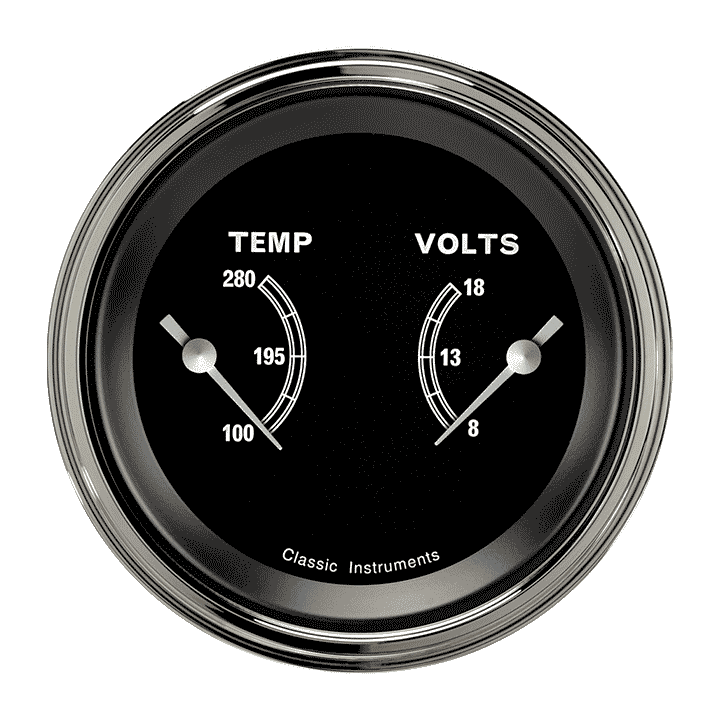 Classic Instruments Traditional 3" Dual - Temp & Volt - TR74SLC