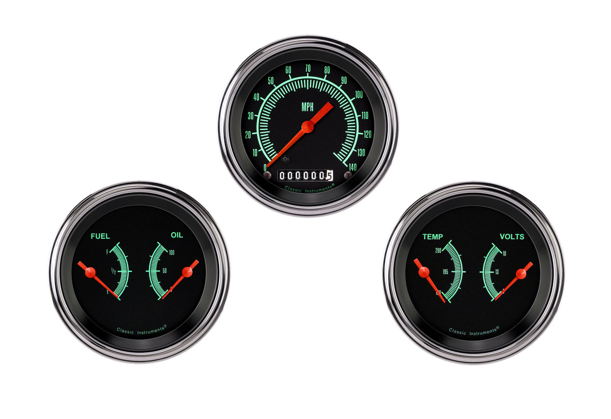 Classic Instruments G/Stock Series Three Gauge Set - GS04SLF