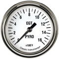 Classic Instruments White Hot 2-5/8" Exhaust Gas Tempature Gauge - WH398SLF