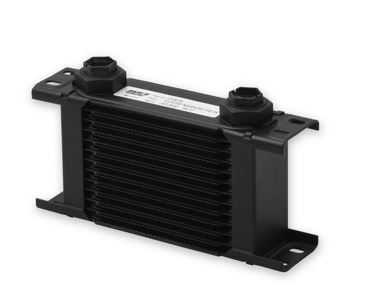 Earl’s UltraPro Oil Cooler - Black - 13 Rows - Narrow Cooler - 213ERL