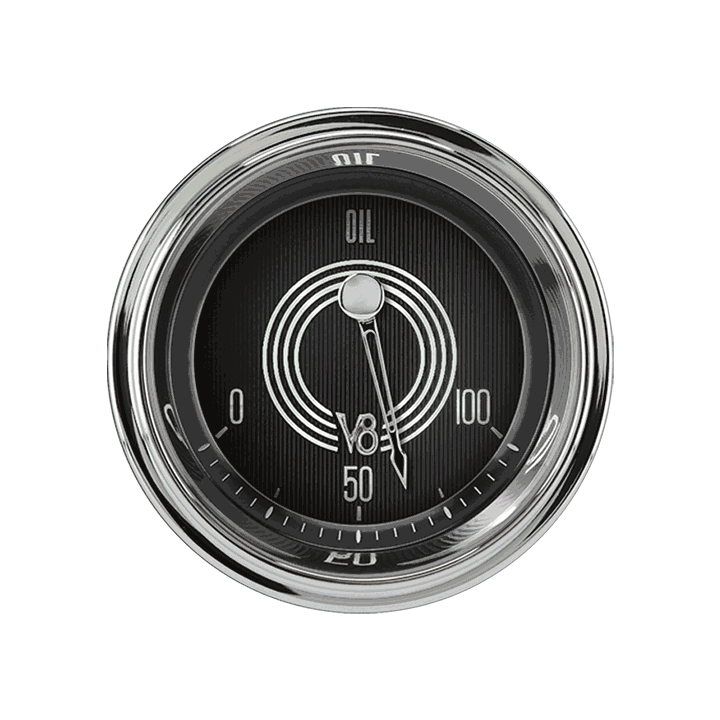 Classic Instruments V8 Speedster 2-1/8" Oil Pressure - V8SR81SHC