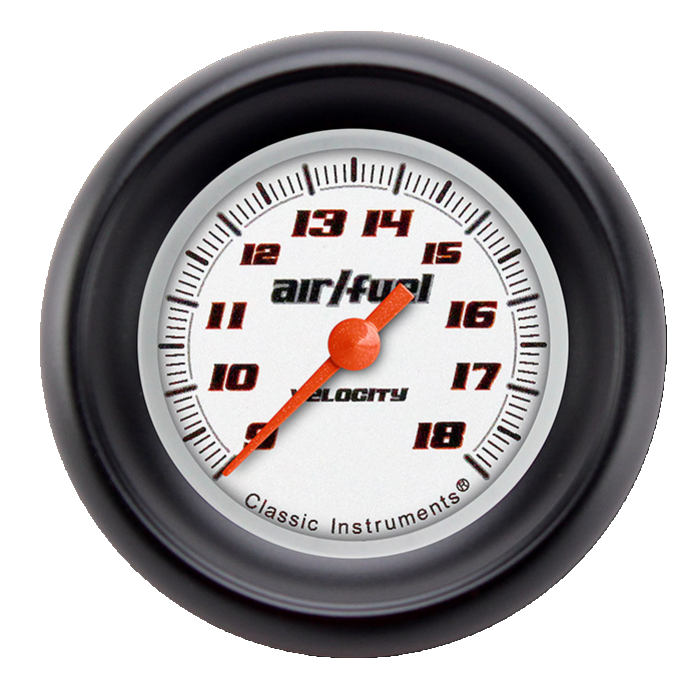 Classic Instruments Velocity White 2-1/8" Air Fuel Ratio Gauge - VS194WAPF
